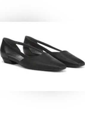 Franco Sarto Black Cutout Flats